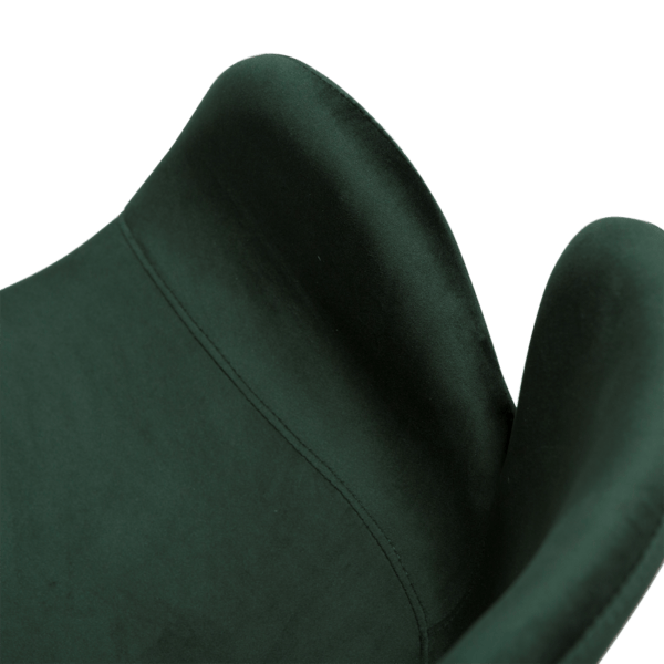 Blagovaonska stolica Gaia Green Velvet - Slika 7