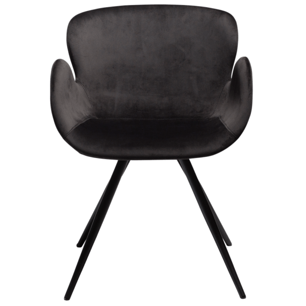 Blagovaonska stolica Gaia Black Velvet 3