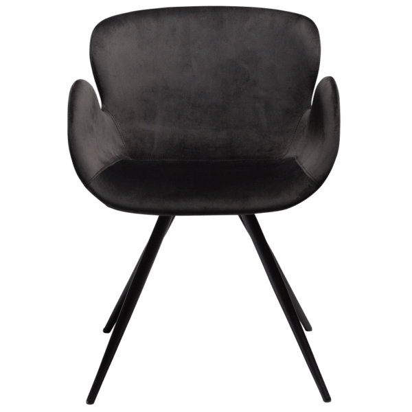 Blagovaonska stolica Gaia Black Velvet - Slika 3