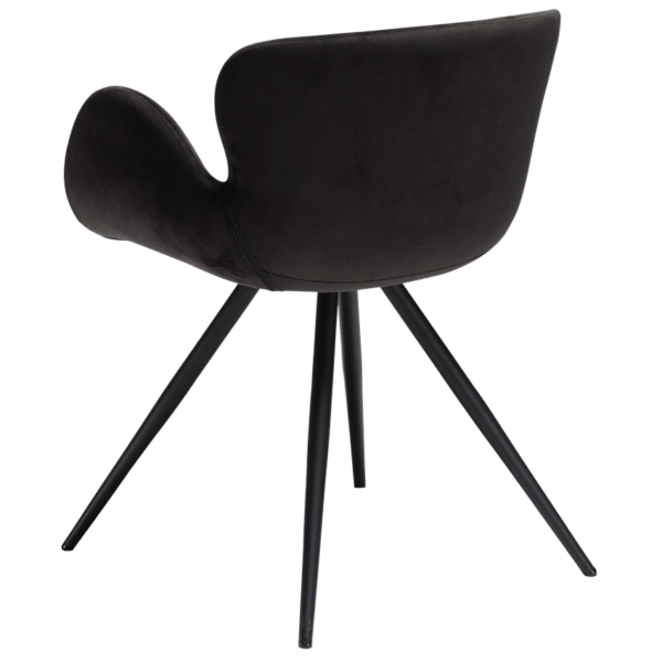 Blagovaonska stolica Gaia Black Velvet - Slika 6