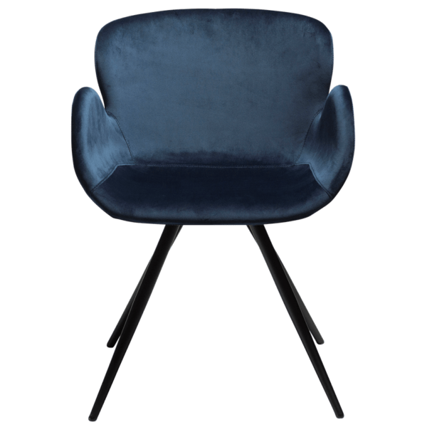 Blagovaonska stolica Gaia Blue Velvet - Slika 3