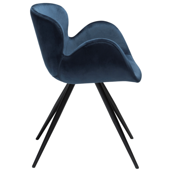 Blagovaonska stolica Gaia Blue Velvet - Slika 4