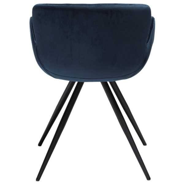 Blagovaonska stolica Gaia Blue Velvet - Slika 5