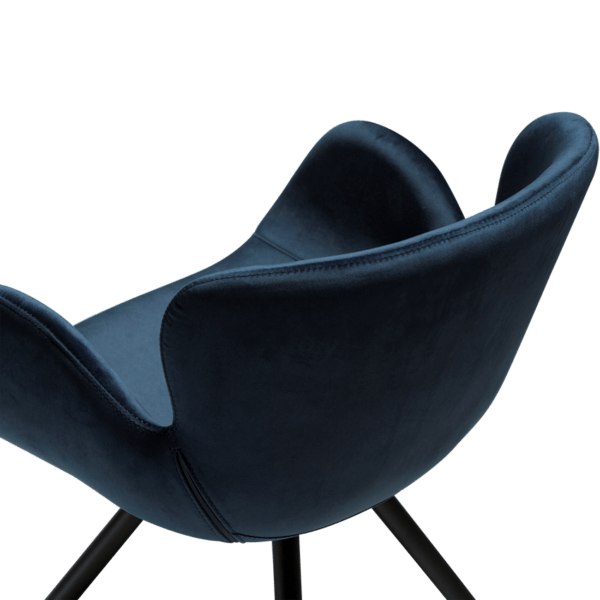Blagovaonska stolica Gaia Blue Velvet 7