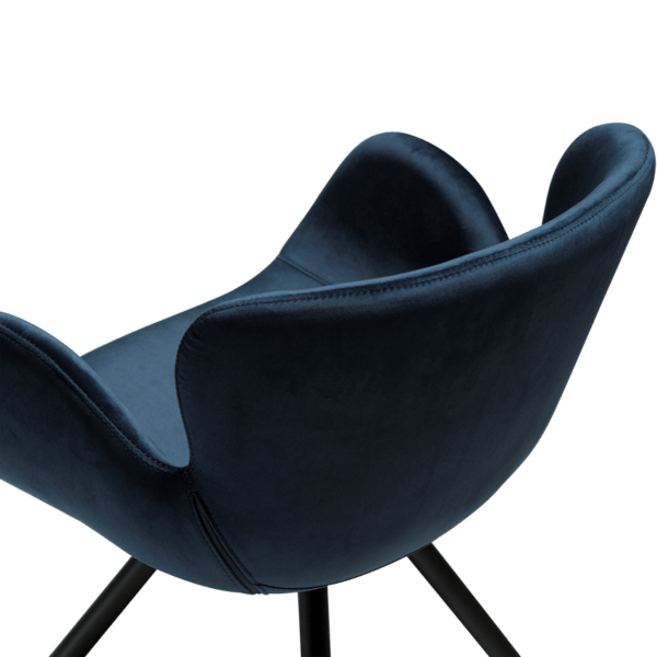 Blagovaonska stolica Gaia Blue Velvet - Slika 7