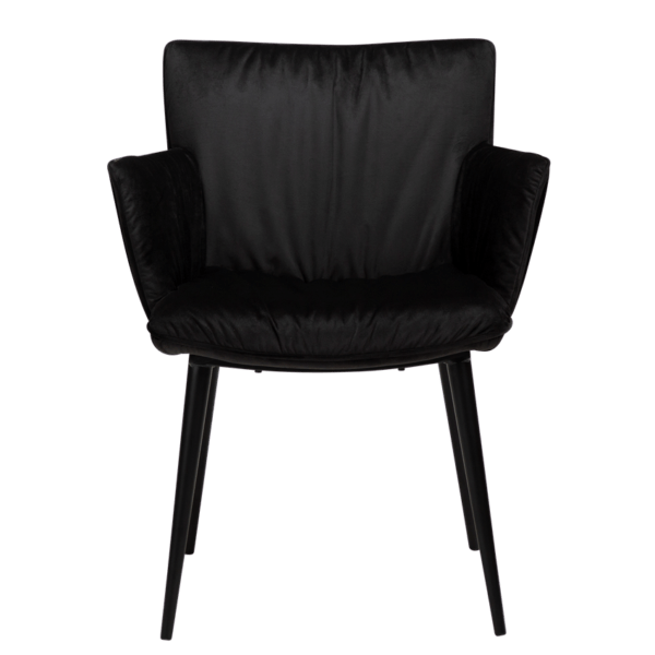 Blagovaonska stolica Join Black Velvet - Slika 3