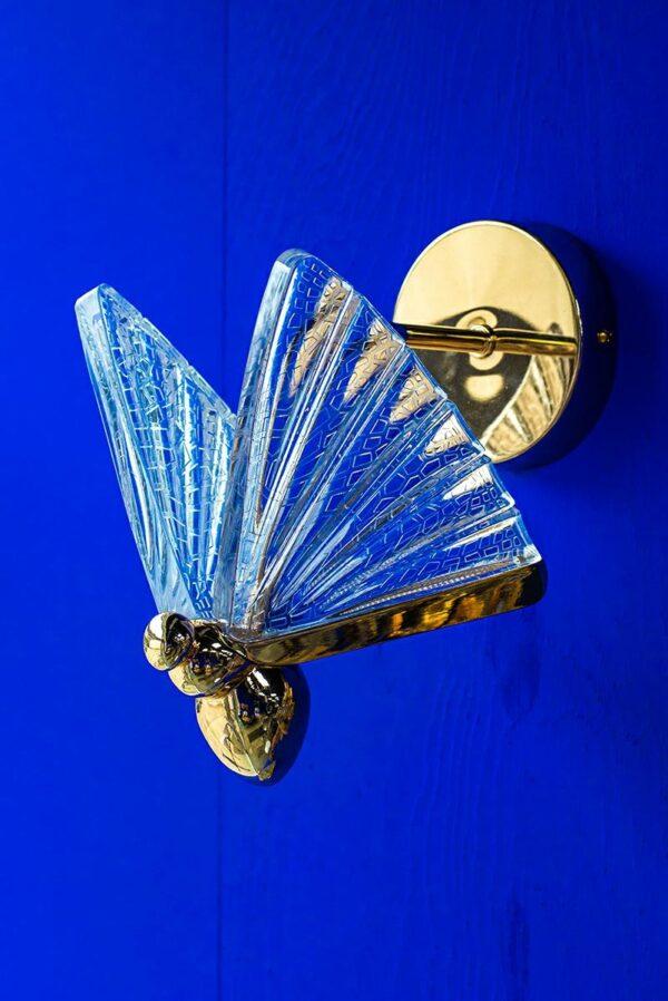 Zidna svjetiljka Butterfly Gold S - Slika 2