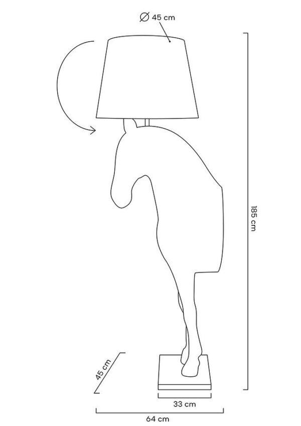 Podna svjetiljka Horse Stand M - Slika 2