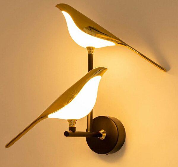 Zidna svjetiljka Bird Twin Gold - Slika 2