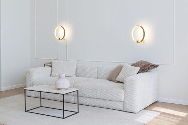 Zidna svjetiljka Circle Wall Gold - Slika 9