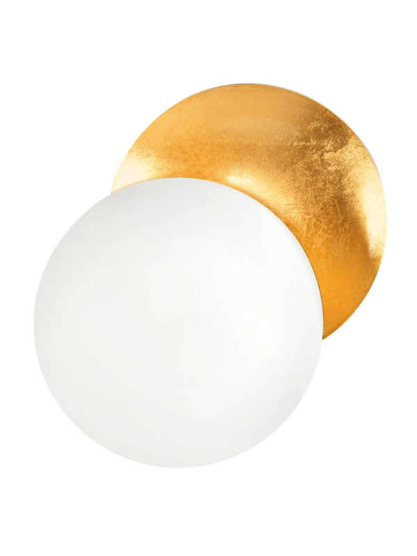 Zidna svjetiljka Eclipse Gold/White
