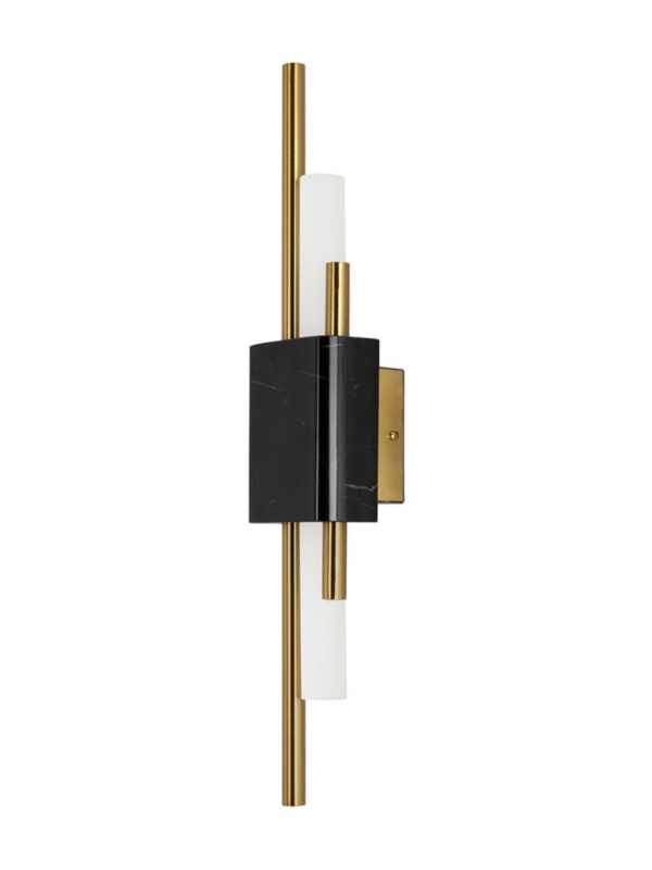 Zidna svjetiljka Evans Black/Gold