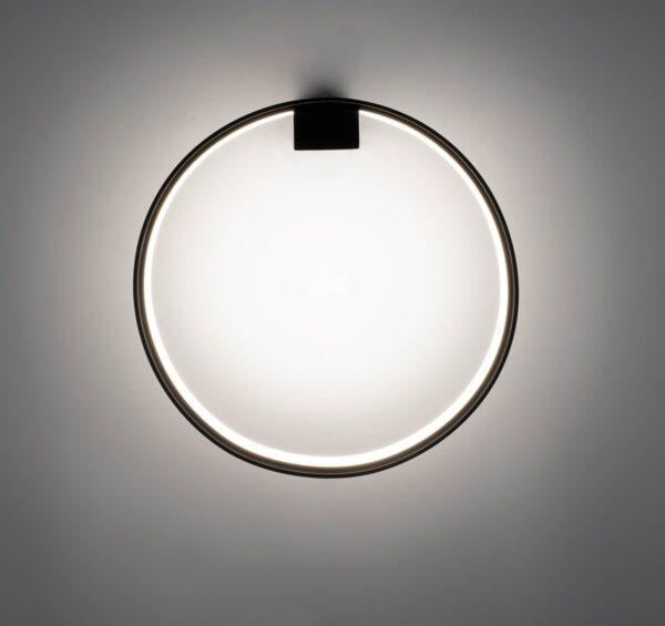 Zidna svjetiljka Circle Wall Black - Slika 4