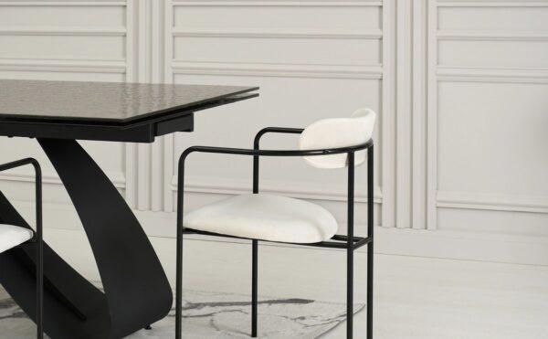 Blagovaonska stolica Odissa Black - Slika 6