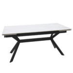 Blagovaonski stol KARLO 160 WHITE 1