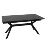 Blagovaonski stol KARLO 160 BLACK 1