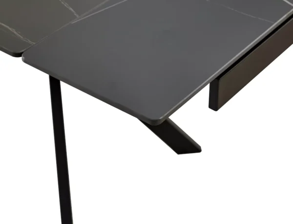 Blagovaonski stol KARLO 160 BLACK - Slika 3