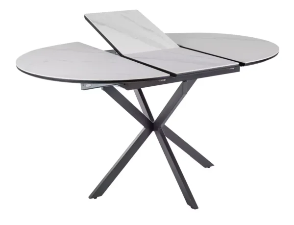 Blagovaonski stol Lori 100 White Ceramic - Slika 3