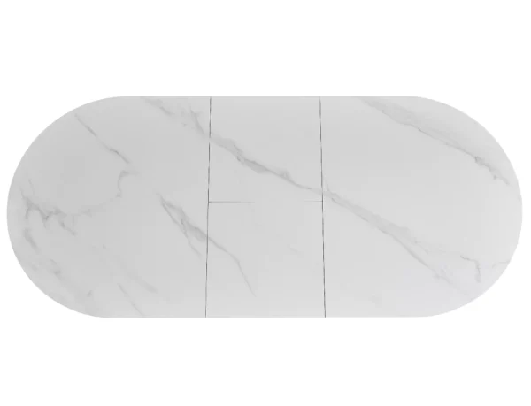 Blagovaonski stol Lori 140 White Ceramic - Slika 2