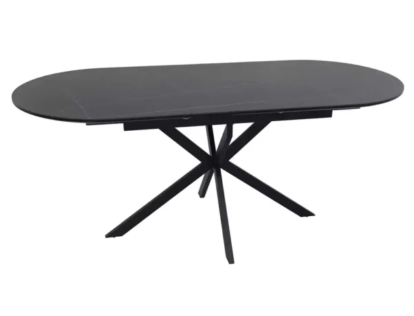 Blagovaonski stol Lori 140 Black Ceramic - Slika 3