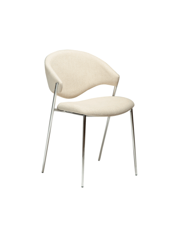 Blagovaonska stolica Zone Boucle Chrome 1