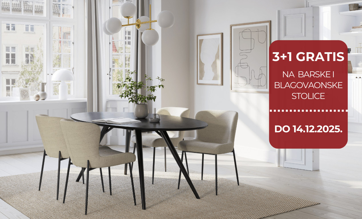 3+1 gratis na sve stolice 3+1 gratis na sve stolice