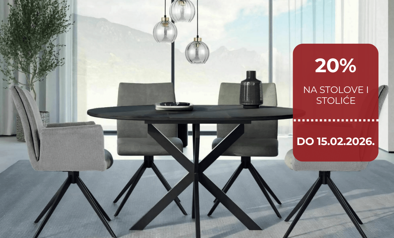 20% na stolove i stoliće