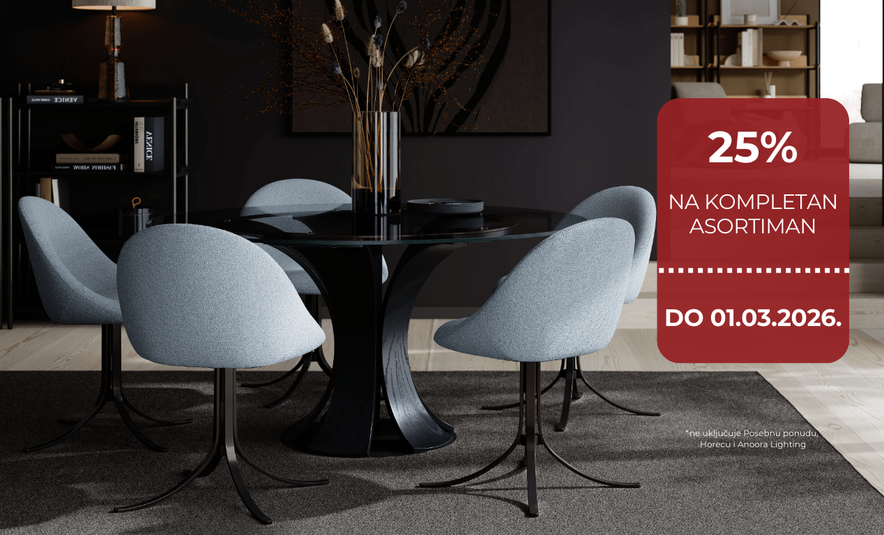 25% na kompletan asortiman