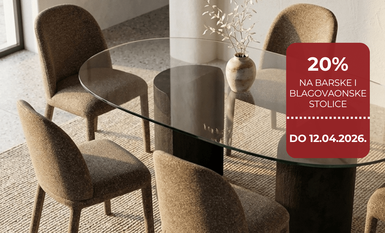 20% na barske i blagovaonske stolice