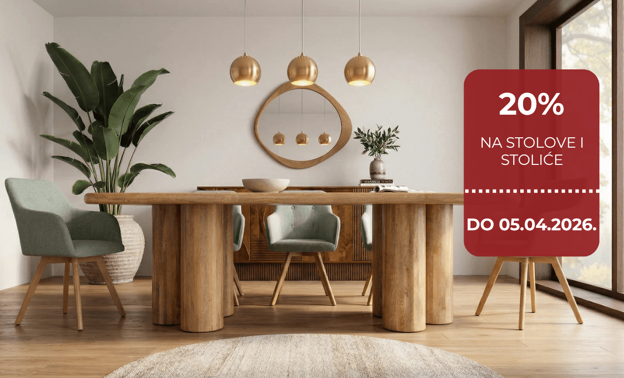 20% na stolove i stoliće