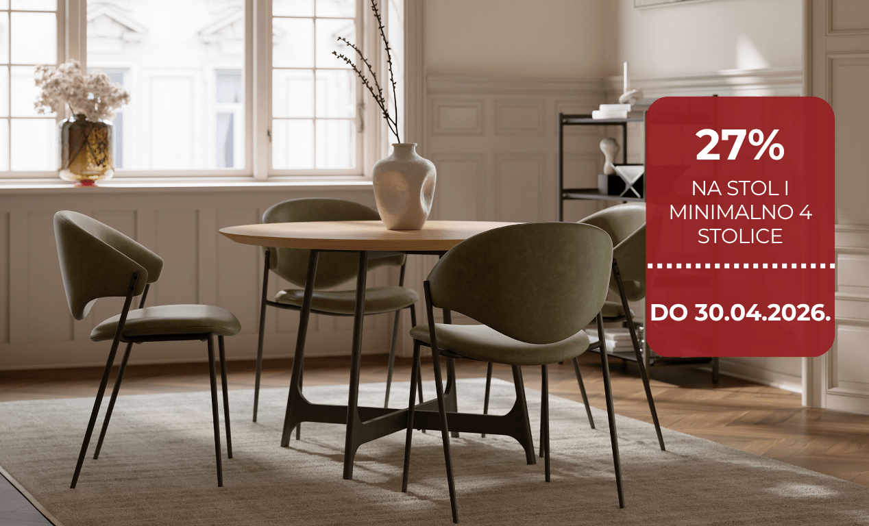 27% na stol i minimalno 4 stolice