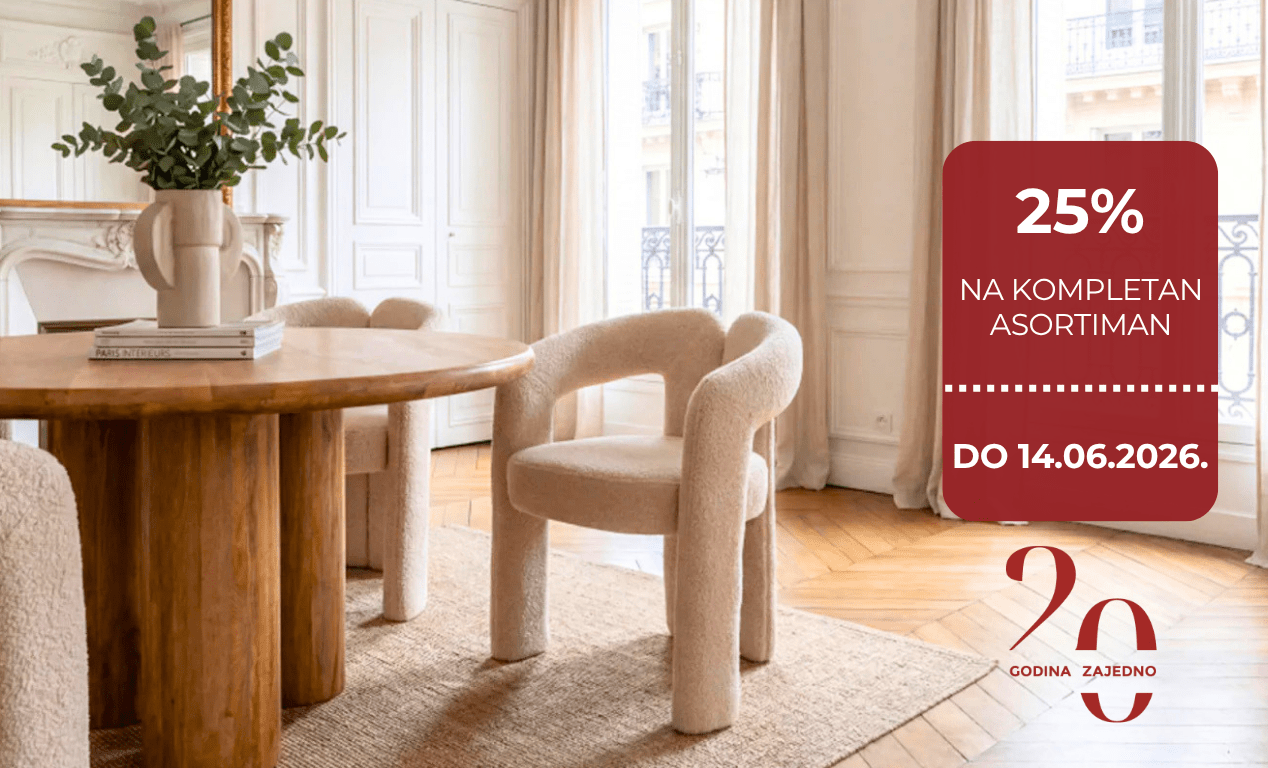 25% na kompletan asortiman